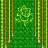 Decorative Backdrops, Ganesha pooja, Housewarming Backdrop  Cloth Pooja Decoration Traditional Background Curtain