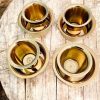Dabara set of  4  Material- Brass (matte finish)