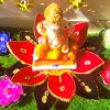 Lotus Singhasan With Heavy Work For Ganpati Pooja/ Janmashtami Pooja/ Varalakshmi Pooja