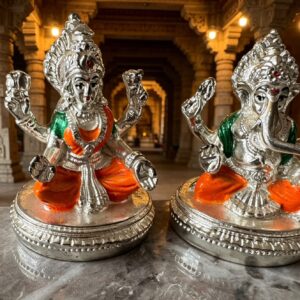 German silver Laxmiji Ganeshji