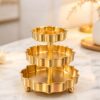 Three layer Decorative Urli With Tealight Holder
